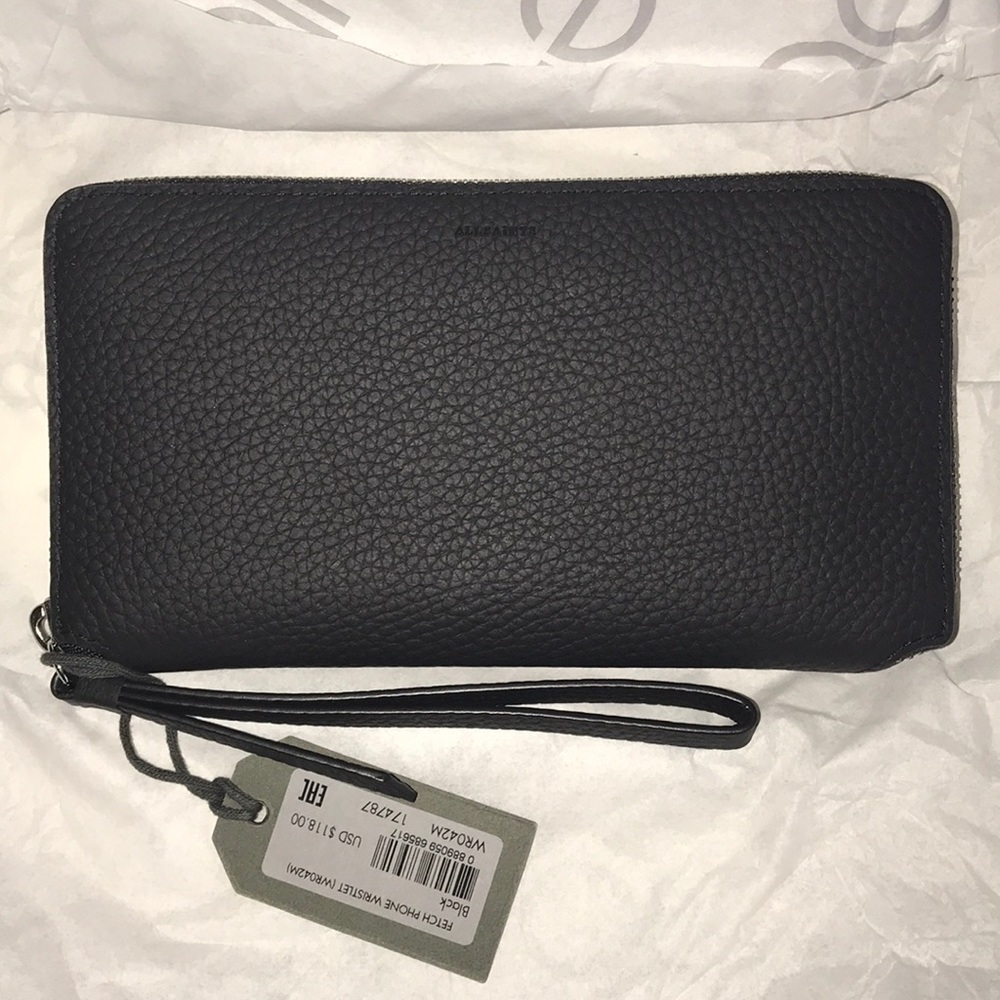 All Saints fetch iphone wristlet/wallet